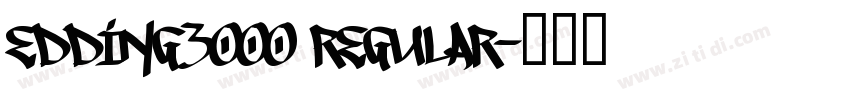 Edding3000 Regular字体转换
